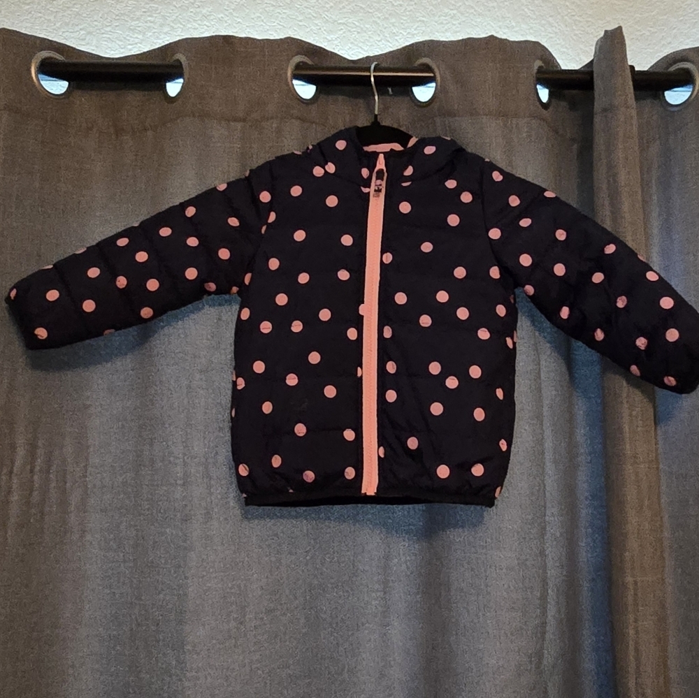 Carter's Pink and Black Puffer Jacket